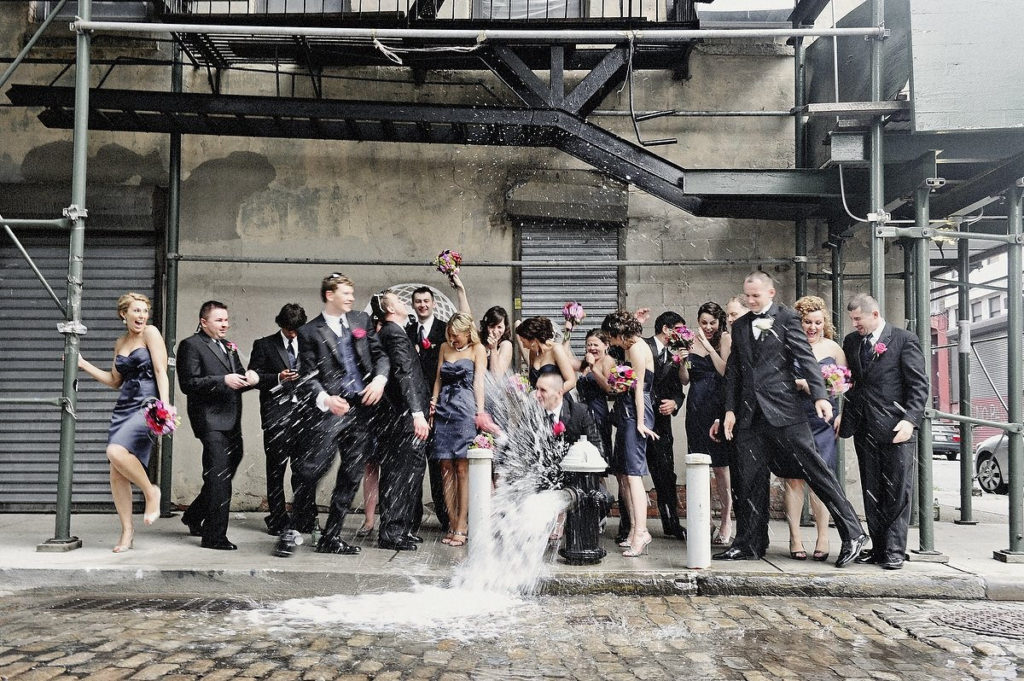 Dumbo wedding photographer capturing romantic Brooklyn wedding